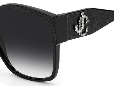 Women Jimmy Choo Sunglasses: NOEMI/S - Glitter Black - SpecSMART Eye Clinic (Zoom View)